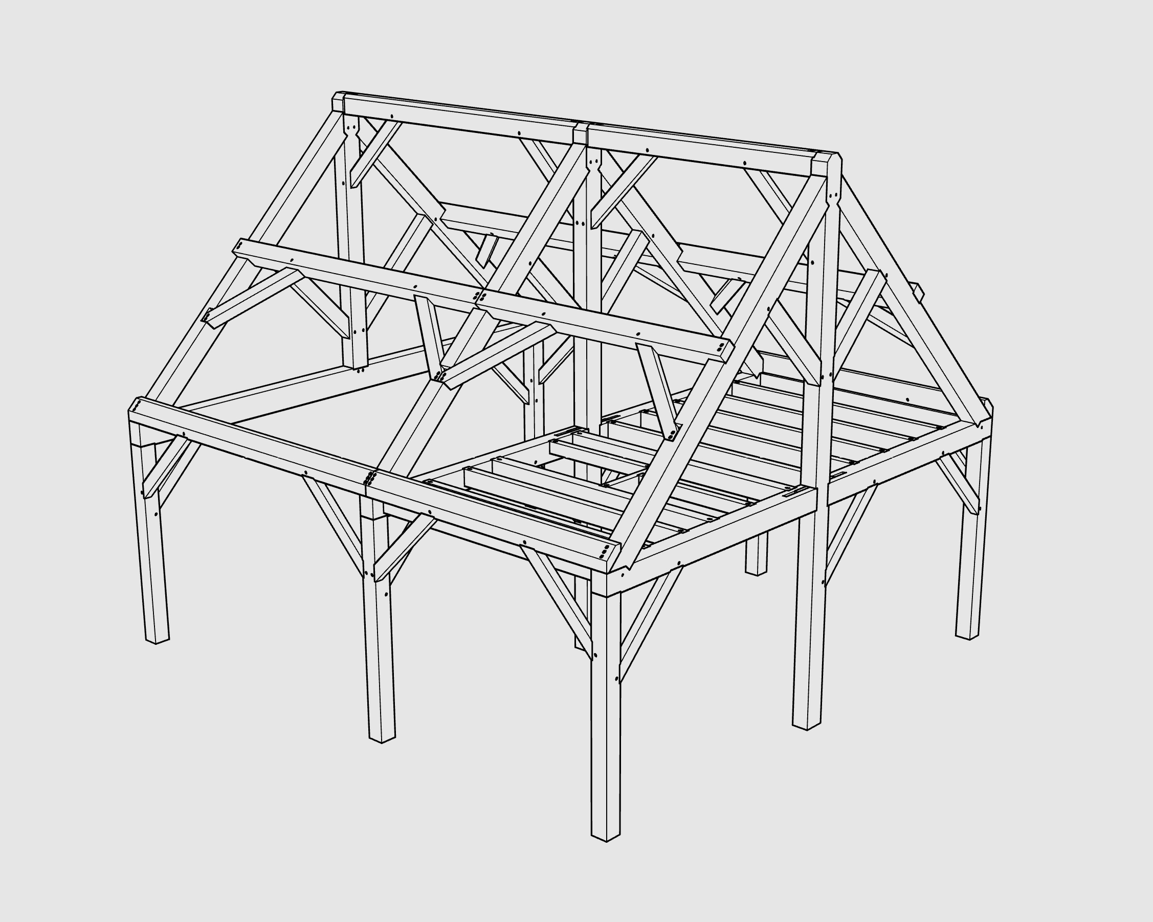 Nelson Cottage timber frame